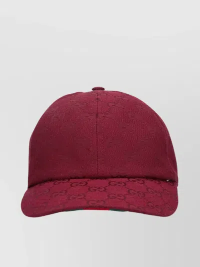 Gucci Hat Curved Brim For Casual Look In Red