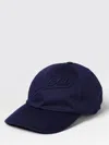 Gucci Men Baseball Hat With Embroidery In Blue