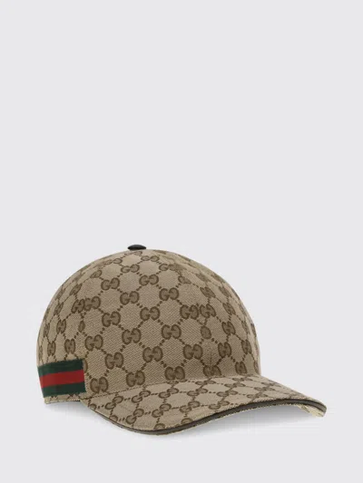 Gucci Hat Men Camel In Brown