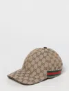 Gucci Gg Supreme Baseball Cap In Brown