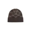 Gucci Cashmere Beanie With Gg Monogram Design In Multi