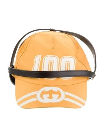 Pre-owned Gucci Hat Size Large In Yellow