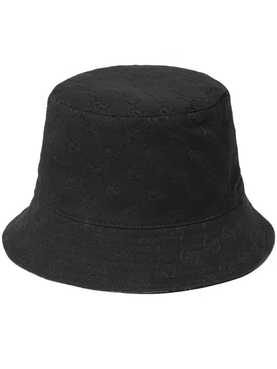 Gucci Reversible Gg Canvas Bucket Hat In Brown
