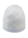 Gucci Baby Gg Pattern Wool Hat In Panna