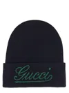 Gucci Logo Beanie In Blue