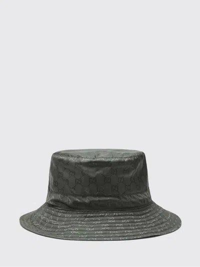 Gucci Reversible Dark Green Nylon Gg Hat Women