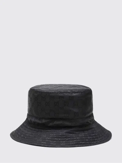 Gucci Women Reversible Gg Nylon Bucket Hat In Black