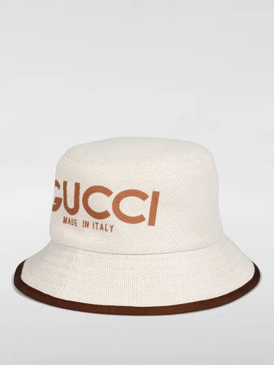 Gucci Hat Woman Yellow Cream Woman In Neutral