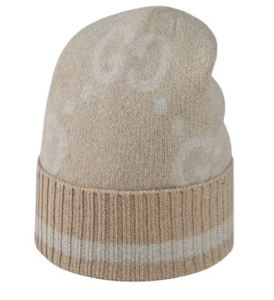 Gucci Embroidered Cashmere Blend Beanie Hat