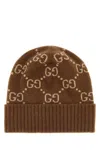 Gucci Embroidered Cashmere Beanie Hat In Multi
