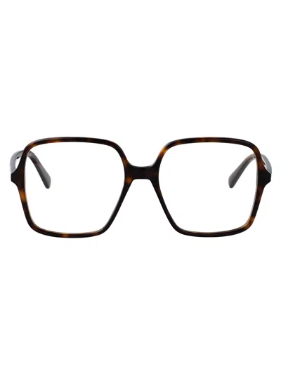 Gucci Havana Acetate Optical Glasses In Black