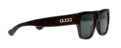 Gucci Havana Acetate Sunglasses In Black