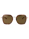 Gucci Havana-gold-brown Acetate Sunglasses In Brown