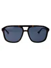 Gucci Havana Havana Blue Acetate Sunglasses In Blue