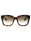 Gucci Havana Havana Brown Acetate Sunglasses In Brown