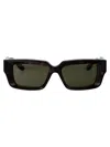 Gucci Havana Havana Green Acetate Sunglasses In Brown