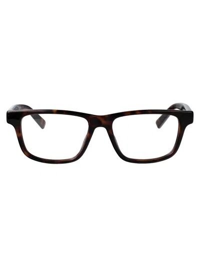 Gucci Havana-havana-transparent Injection Glasses In Brown