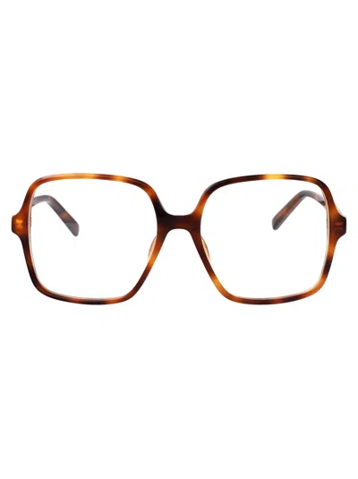 GUCCI GUCCI HAVANA-HAVANA-TRANSPARENT RECYCLED ACETATE GLASSES