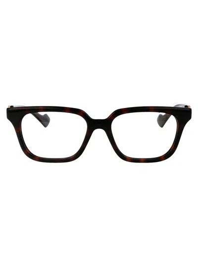 Gucci Havana Injectate Optical Glasses In Black