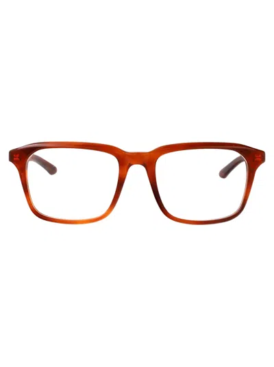 Gucci Havana-havana-transparent Acetate Glasses In Red