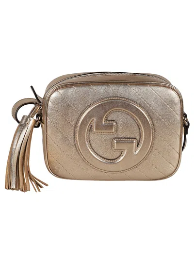 Gucci Hbg Blondie Shoulder Bag In Golden Beige