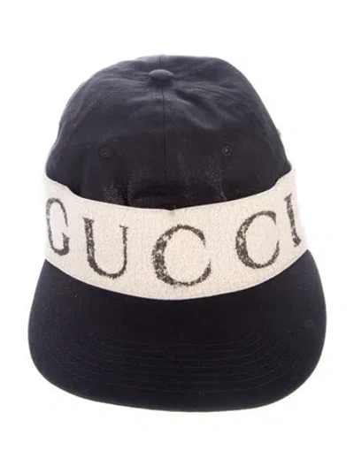 Pre-owned Gucci Headband Baseball Cap In Black