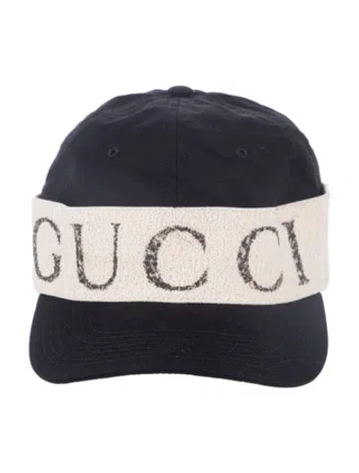 Pre-owned Gucci Headband Hat W/tags In Black/white