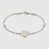 Gucci Heart Bracelet With Interlocking G In Undefined