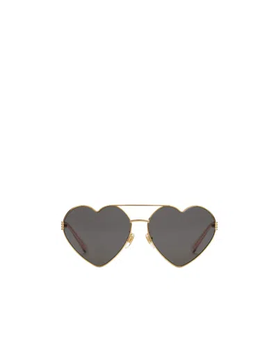 Gucci Heart-frame Sunglasses In Gray