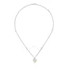 Gucci Heart Necklace With Interlocking G - Ybb645545003 In Silver Tone