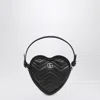Gucci Heart-shaped Gg Marmont Mini Bag In Black