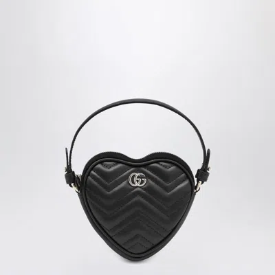 Gucci Heart-shaped Gg Marmont Mini Bag In Black