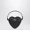 Gucci Heart-shaped Gg Marmont Mini Bag Black Women