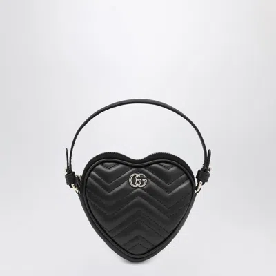 Gucci Heart-shaped Gg Marmont Mini Bag Black Women