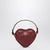 Gucci Heart-shaped Gg Marmont Mini Bag Rosso Ancora In Red