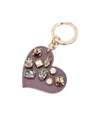 Gucci Heart-shaped Key Chain In Gray
