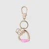 Gucci Heart-shaped Keychain In Gold
