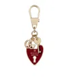 Gucci Heart-shaped Keychain In Metallic