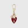 Gucci Heart-shaped Keychain In Metallic