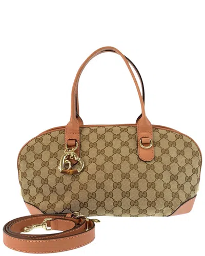 Pre-owned Gucci Heartbit Pink Gg Bag (authentic Pre-loved)