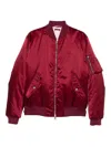 Gucci Men Heavy Nylon Canvas Blouson In Red