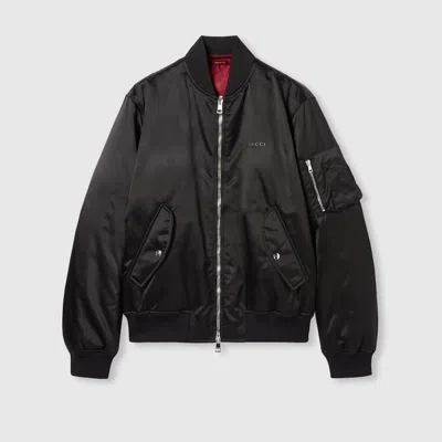 Gucci Heavy Nylon Canvas Bomber Jacket