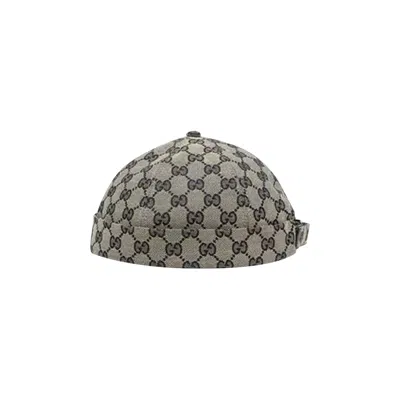 Pre-owned Gucci Hector Gg Skull Cap 'grey' | Men's Size S In Gray