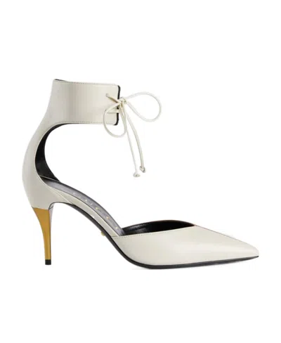 Gucci Heel Shoes With Ankle Straps In 9057