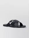 Gucci Heeled Open Toe Flat Sole Sandals In Black