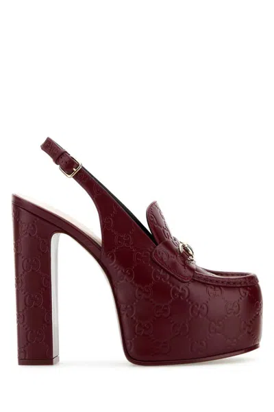 Gucci Heeled Shoes In Red