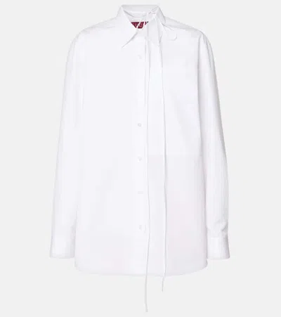 Gucci Hemd Aus Baumwollpopeline In Weiss