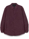 Gucci Blue Wool Blend Jackets In Red