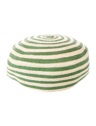 Pre-owned Gucci Hemp Pill Box Hat In Multi