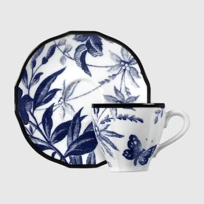 Gucci Kaffee- Und Untertasse Mit Herbarium-motiv In Undefined